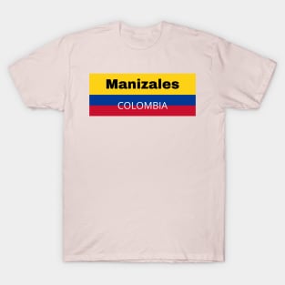 Manizales City in Colombia Flag T-Shirt